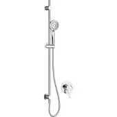 Deante Concealed Shower Set With Rail Tap Argenté