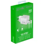Celly Chargeur USB USB-C PD 20W + câble USB-C