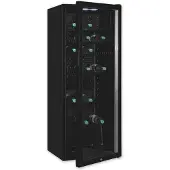 Exquisit GKS240-GT-160C Flaschenkühlschrank, 6 Einlegeböden, 237 Liter, Glastür, Energieklasse C, schwarz