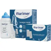 Marimer Kit de lavage nasal et de décongestion du nez - Kit Flacon + 30 Sachets 1 pc(s) Spray