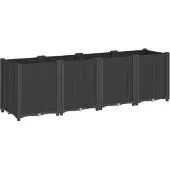vidaXL Jardinière noir 160x40x53 cm polypropylène
