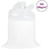 vidaXL Remplissage de pouf EPS 50 L blanc 10 kg/m³