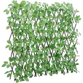 vidaXL Treillis avec lierre artificiel extensible vert 180x65 cm