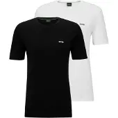 BOSS T-Shirt noir / blanc