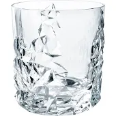 Nachtmann Ensemble de 4 verres whisky Sculpture Collection, verres en cristal transparent de 10 cm pour cocktails cossais, liqueurs ou bourbon