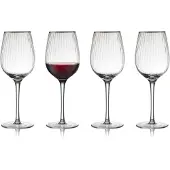 Lyngby 40 cl - Verre - Transparent/guld, Verres à vin, Transparent, Or