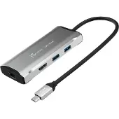 J5CREATE JCD392-N Station d'accueil de voyage 4K60 Elite USB-C 10Gbps - Avec fil - USB 3.2 Gen 1 (3.1 Gen 1) Type-C - 100 W - 10,100,1000 Mbit/s - Gris - Space Grey (JCD392-N)