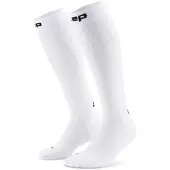 Cep Core Run Socks Tall 5.0, chaussettes de course, homme, blanc