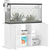 vidaXL Support pour aquarium blanc 101x41x58 cm Bois composite