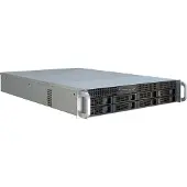 Inter-Tech IPC 2U-2408, Rack, serveur, noir, acier inoxydable, ATX, EATX, micro ATX, Mini-ITX, SSI EEB, acier, HDD, réseau, performance