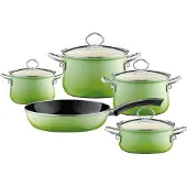 Riess Set de casseroles 5 pièces émeraude émaillé
