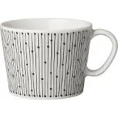 Arabia Mainio Sarastus Cup, 0.17 l, Tasse, Noir, Blanc