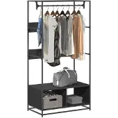 vidaXL Armoire noir 90x50x180 cm bois d’ingénierie