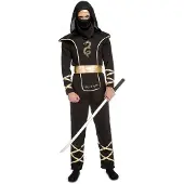 MOM Costume De Ninja Homme Noir