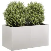 vidaXL Jardinière 80x40x40 cm acier inoxydable