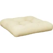 vidaXL Coussin de palette crème 58x58x10 cm tissu