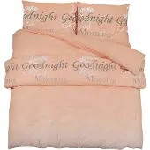 vidaXL Ensemble de literie rose 225x220 cm coton