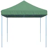 vidaXL Tente de réception pliable Pop-Up verte 410x279x315 cm