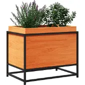 vidaXL Jardinière cire marron 60x40x50 cm bois de pin massif