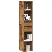 vidaXL Bibliothèque vieux bois 36x30x171 cm bois d'ingénierie