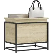 vidaXL Boîte de rangement avec couvercle Sonoma 60x40x51,5 cm Bois composite