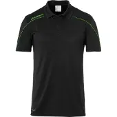 Uhlsport Stream 22 Polo Hommes - Noir / Orange fluo