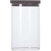 Sagaform Récipient de cuisine, verre borosilicaté/bouchon, 1,0 l, diam. 10 x 16 cm Nature /