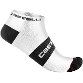 Castelli Lowboy 2 Sock White/Black S/M Chaussettes de cyclisme