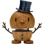 Hoptimist Small Snowman Bumble - Oak - - UneTaille - Figure décorative