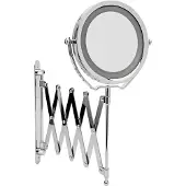 Wenko Miroir cosmétique Led Maquillage Éclairage mural Brolo lumière chrome