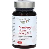 Vitaworld Cranberry Vitamine C, sélénium, zinc gélules, 60 gélules