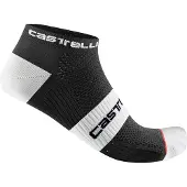 Castelli Lowboy 2 Sock Black/White L/XL Chaussettes de cyclisme