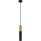 Nova Luce Suspension Pongo M simple 30cm or avec noir