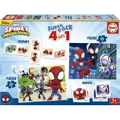 Educa Coffret multi-jeux Super Pack Spidey & His Amazing Friends