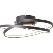 Brilliant Plafonnier LED intemporel LABYRINTH | Plafonnier LED noir avec ampoules LED blanc chaud incluses | 40cm de diamètre | Métal/plastique