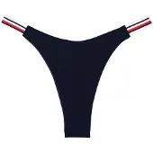 Tommy Hilfiger Cheeky High Leg Bikini Bottom Bleu XL Femme