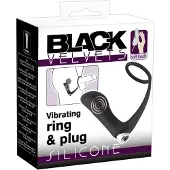You2Toys - plug anal vibrant avec cockring - silicone noir