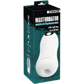 Stroker - masturbateur rechargeable à aspiration et vibration (blanc)