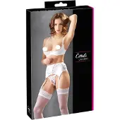 Cottelli - soutien-gorge balconnet à lacets dentelle - blanc
