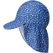 Swim Essentials Filles, Chapeau, Chapeau de soleil UV 12 ans Blue Leopard, Bleu