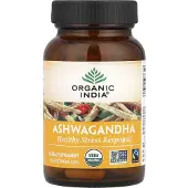 Organic India Ashwagandha Antistress Naturel, 60 gélules, Inde biologique