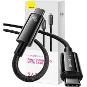 Baseus Câble Usb-C Do Usb-C Tungsten Gold 240W 1M (Czarny)