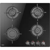 Amica Pgcd 6100bob Gas Hob 60 Cm 4 Burners Noir