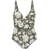s.Oliver Maillot de bain crème / vert foncé