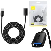 Baseus Usb 3.0 Male to Female Extender, Airjoy Series, 3M (Black)