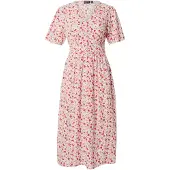 Pieces Robe-chemise 'PCTALA' citron / rose ancienne / rouge vif / blanc