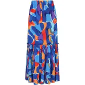 Aleida Jupe bleu cobalt / bleu clair / violet / orange