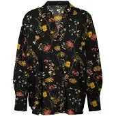 Vero Moda Chemisier 'VMEASY JOY' jaune foncé / vert / orange foncé / noir