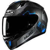 HJC C10 Aspa Noir Gris Bleu Casque Intégral Taille L