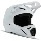 FOX V1 Solid Casque De Cross Mat/Blanc L unisex